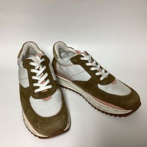 Madewell Kickoff Trainer Sneakers Size 9M Women Leather and Recycled Nylon